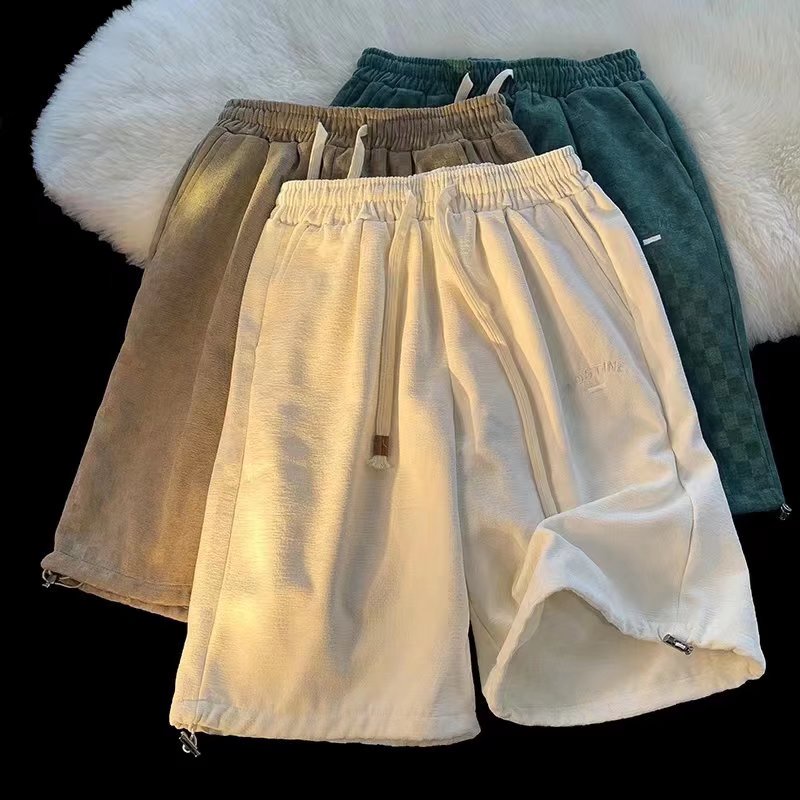 Quần Short Thể Thao Ống Rộng Màu Sắc Tương Phản Thời Trang Mùa Hè Cho Nam
