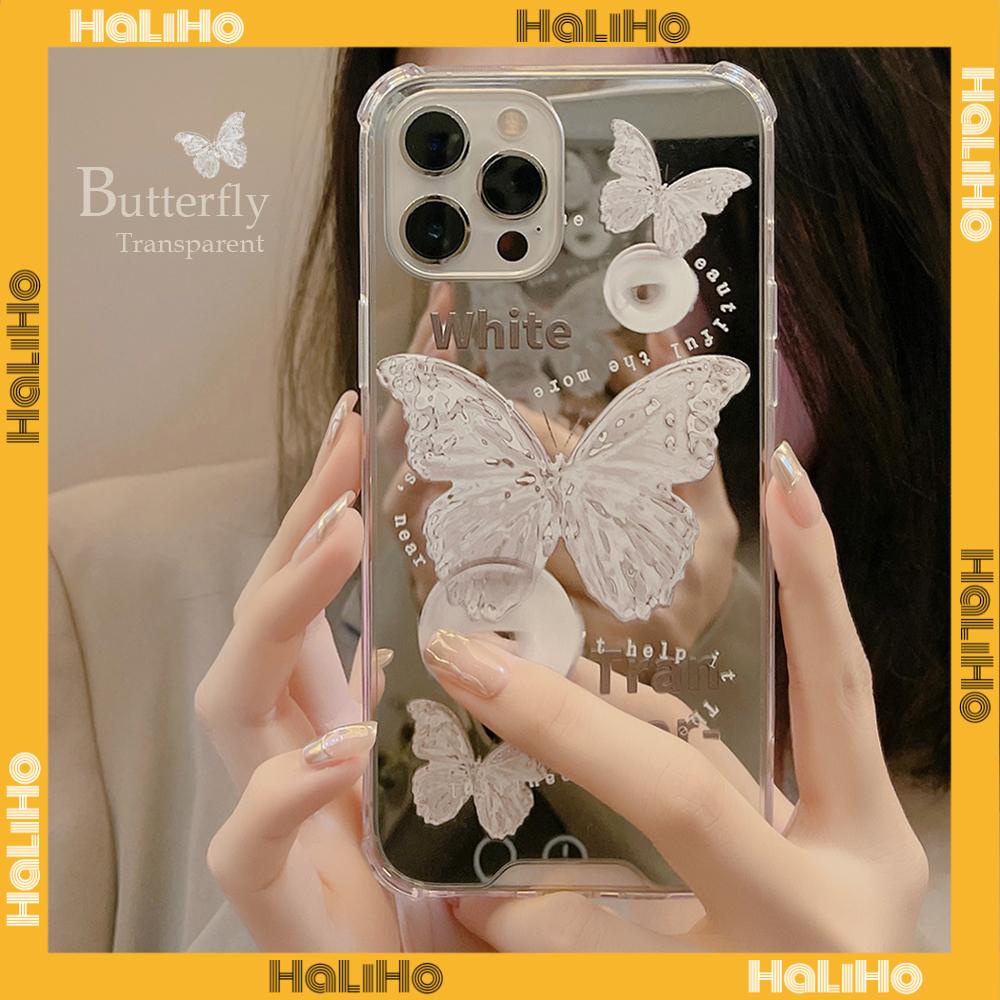 Ốp điện thoại Acrylic tráng gương chống sốc bảo vệ camera thích hợp cho iPhone 11 13 Pro Max 12 Pro Max 7 Plus xr