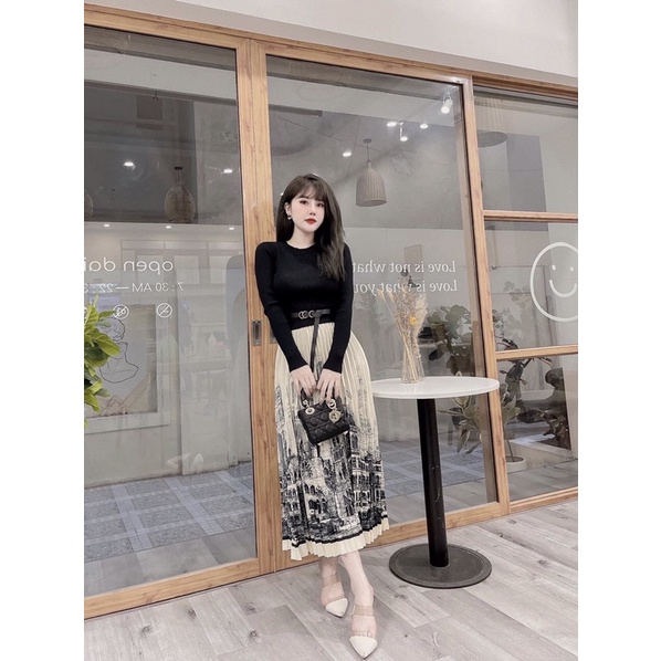Maihuong⚡️ VÁY LEN PHA THÂN DẬP LY 3 MÀU CHO NỮ