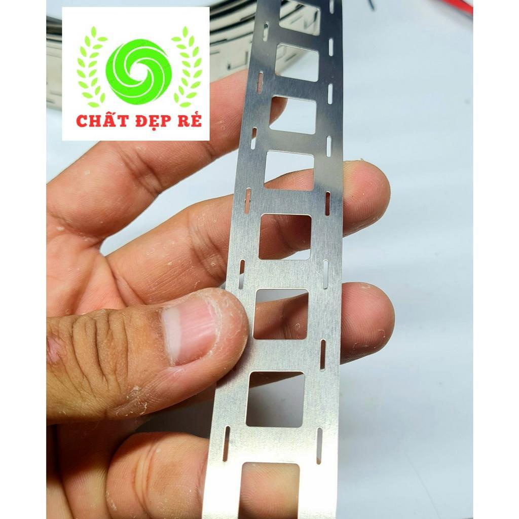 Kẽm đôi cho hàn cell pin mạ niken 0.15  mm, Giá 1m dài