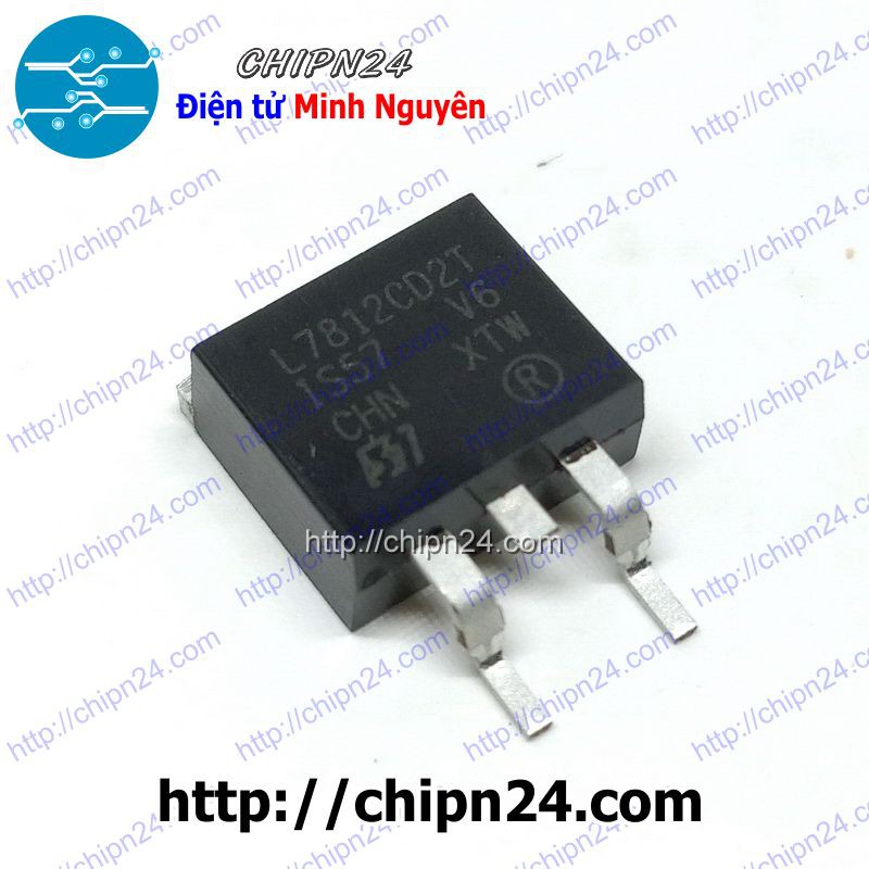 [2 CON] IC L7812CD2T TO-263 (SMD Dán) (L7812CD 7812)