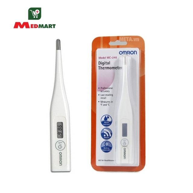 Nhiệt Kế Điện Tử Kẹp Nách Omron MC 246 Nhật Bản, Chính Hãng, Bảo Hành 24 Tháng - MEDMART