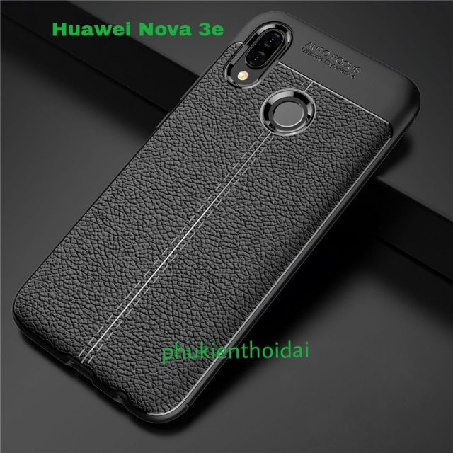Huawei Nova 3e FREESHIP Từ 50k ốp lưng chống sốc Vân Da Hiệu Auto Focus cao cấp