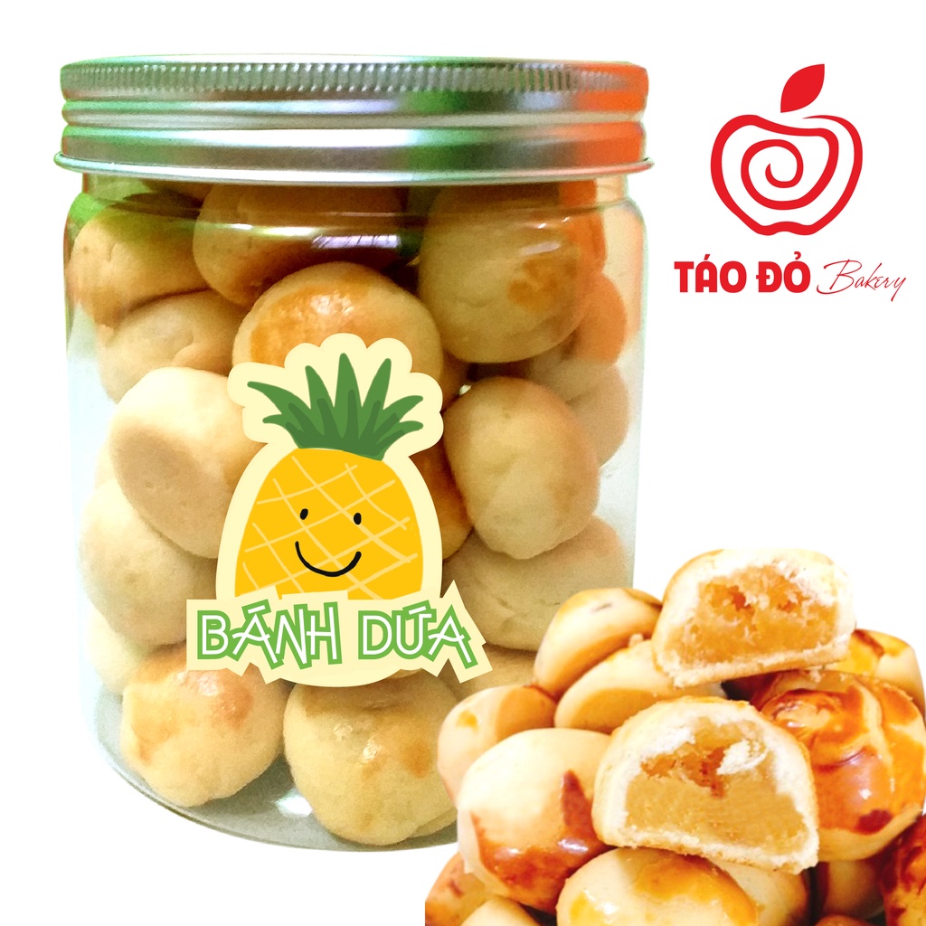 BÁNH DỨA ĐÀI LOAN handmade Hủ 320g