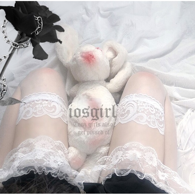 Vớ lưới, ren hoa gợi cảm quyến rũ màu đen, trắng, 5 mẫu khác nhau
