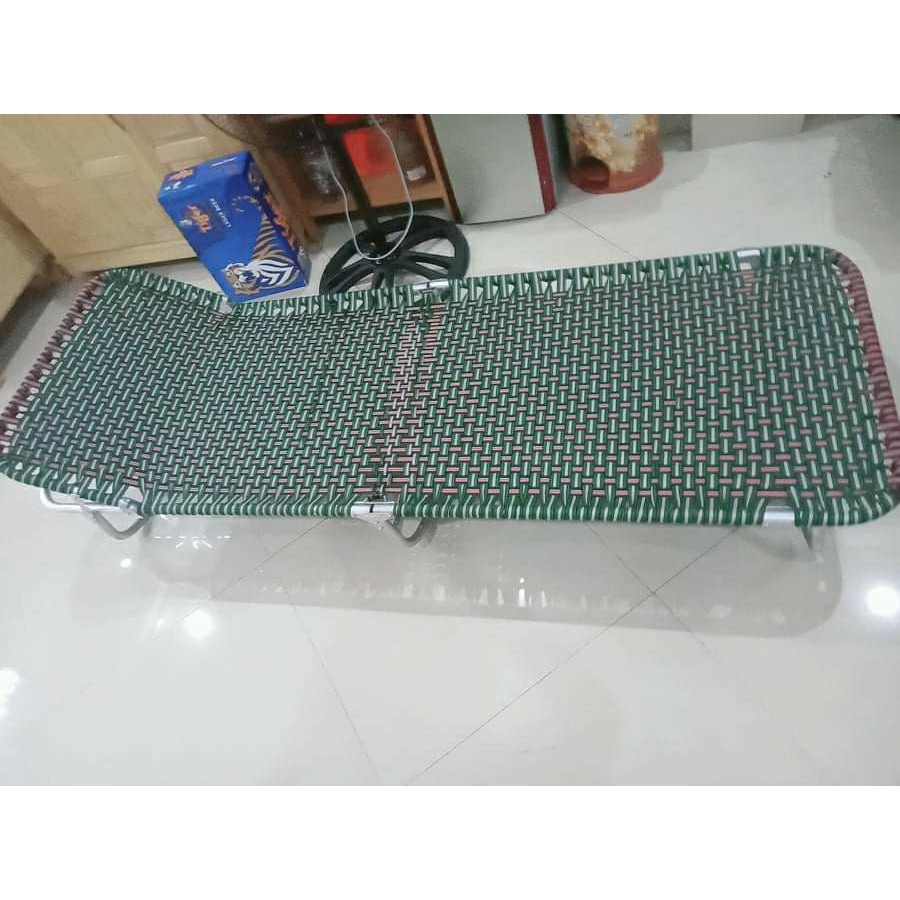 Giường gấp khung nhôm tròn xếp gọn thông minh