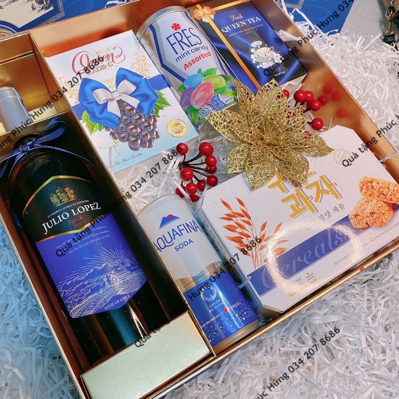 Giỏ Quà Tết 2022 Cao Cấp set 7 món  LỘC PHÁT sang trọng Hộp Quà Kèm Túi | BigBuy360 - bigbuy360.vn