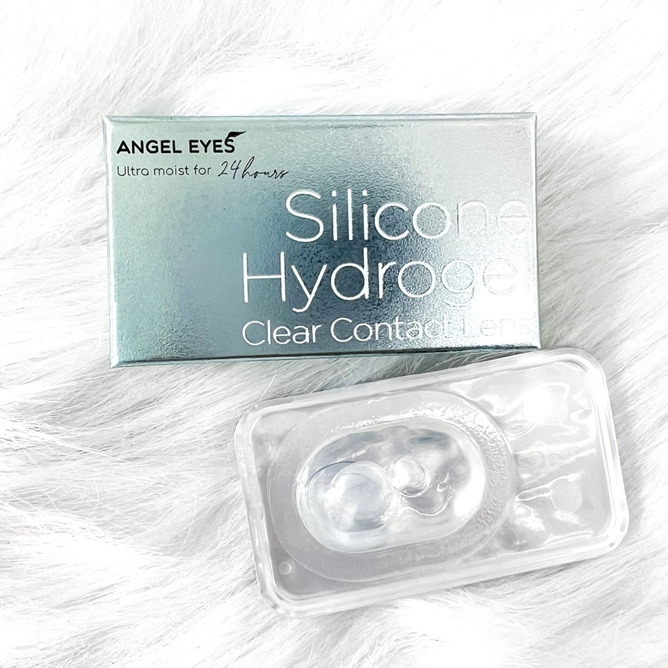 [Hàng mới về] Lens trong suốt có độ cận dòng cao cấp chất liệu Silicone Hydrogel Angel Eyes độ cận 1 - 10