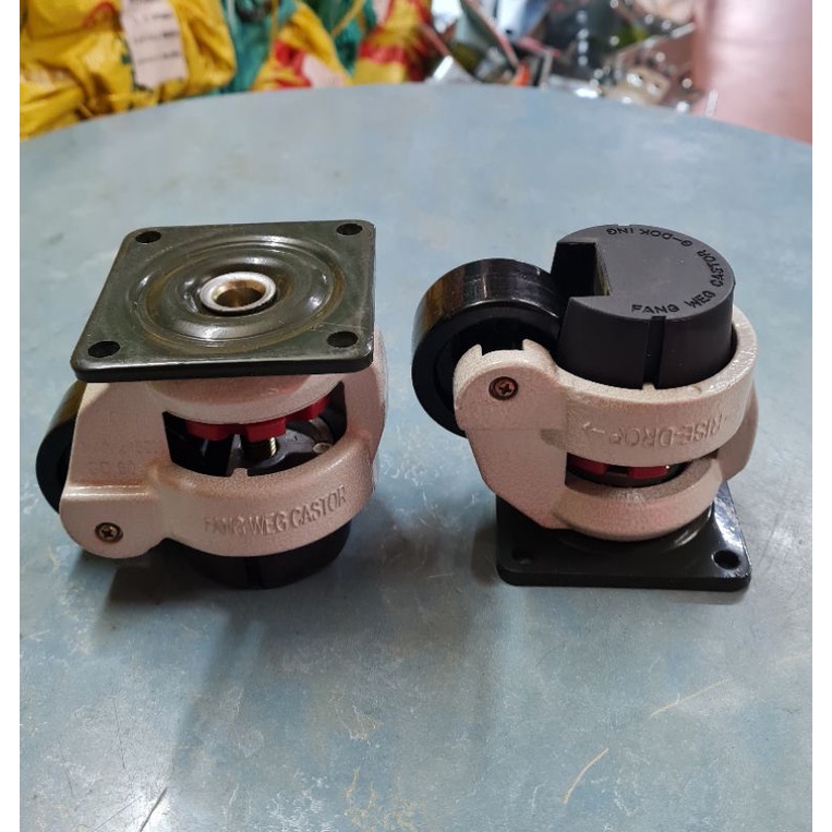 Bộ 4 cái bánh xe điều chỉnh độ cao thấp 60F, phi 50x20mm