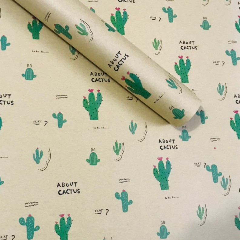 Giấy gói quà kraft, giấy gói hoa vintage cổ điển kiểu giấy báo - giá sỉ 1 tờ -VPP Trí Tuệ | BigBuy360 - bigbuy360.vn