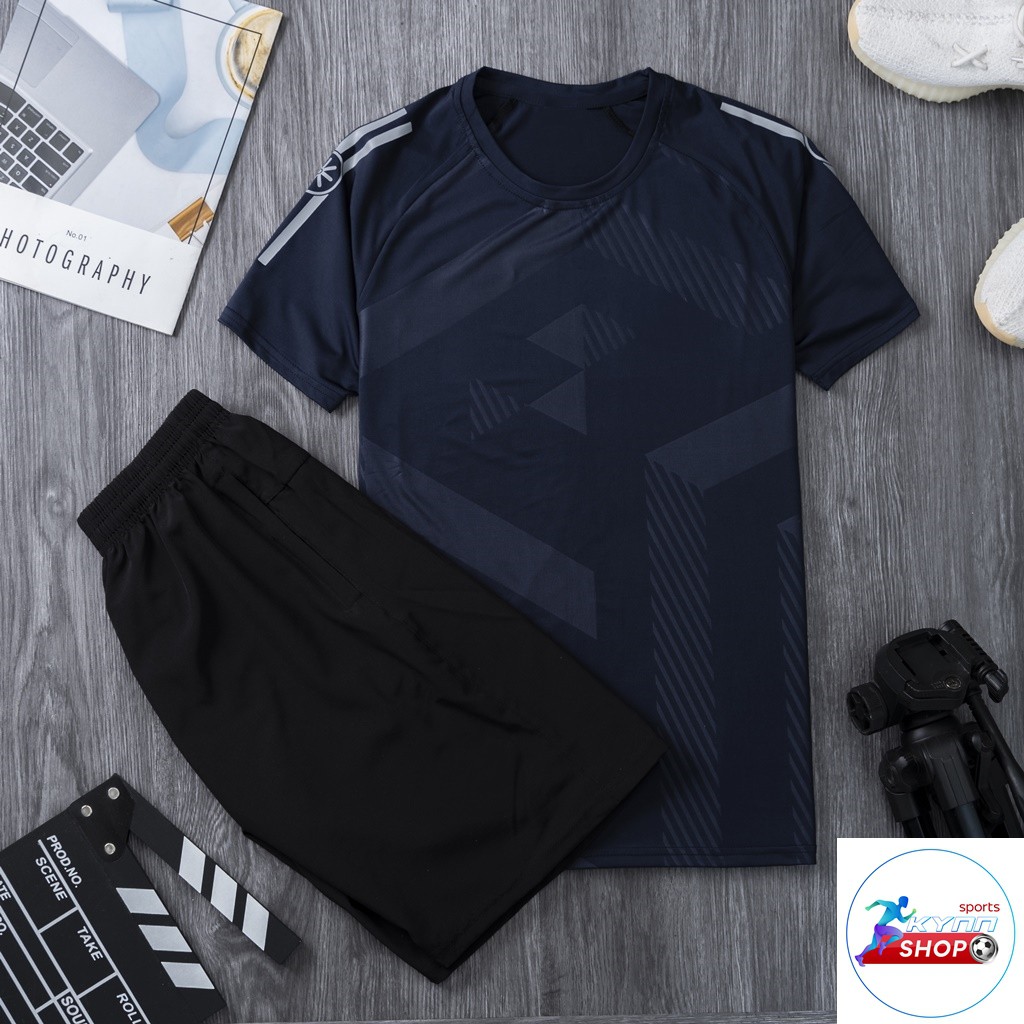Sét đồ thời trang thể thao nam ép vân KB21, phom 40-80kg | BigBuy360 - bigbuy360.vn