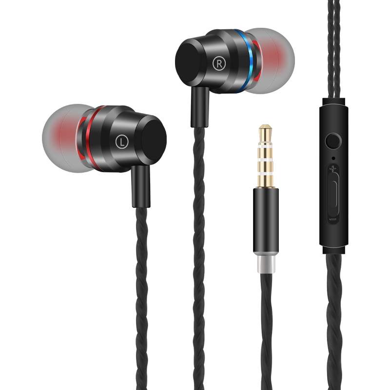 Tai nghe nhét tai có dây giắc cắm 3.5mm chất lượng cao với âm bass hifi