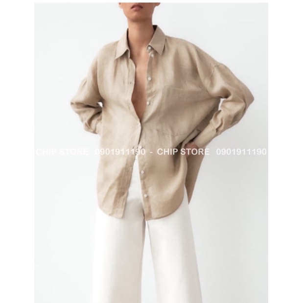 SET ÁO SƠ MI THÔ - CHÂN VÁY BOHEMIan ZARA XUẤT DƯ XỊN BASIC HÀNG CHUẨN
