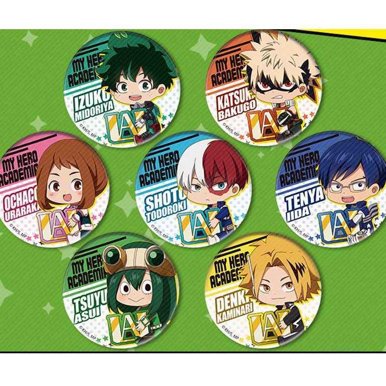 Huy hiệu cài áo in hình HỌC VIỆN ANH HÙNG Boku No Hero Academia phụ kiện anime manga chibi xinh xắn m02