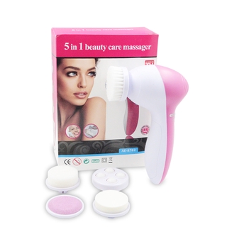 Máy rửa mặt matxa 5 trong 1 salorie có 5 đầu rửa làm sạch sâu kháng nước tiện dụng