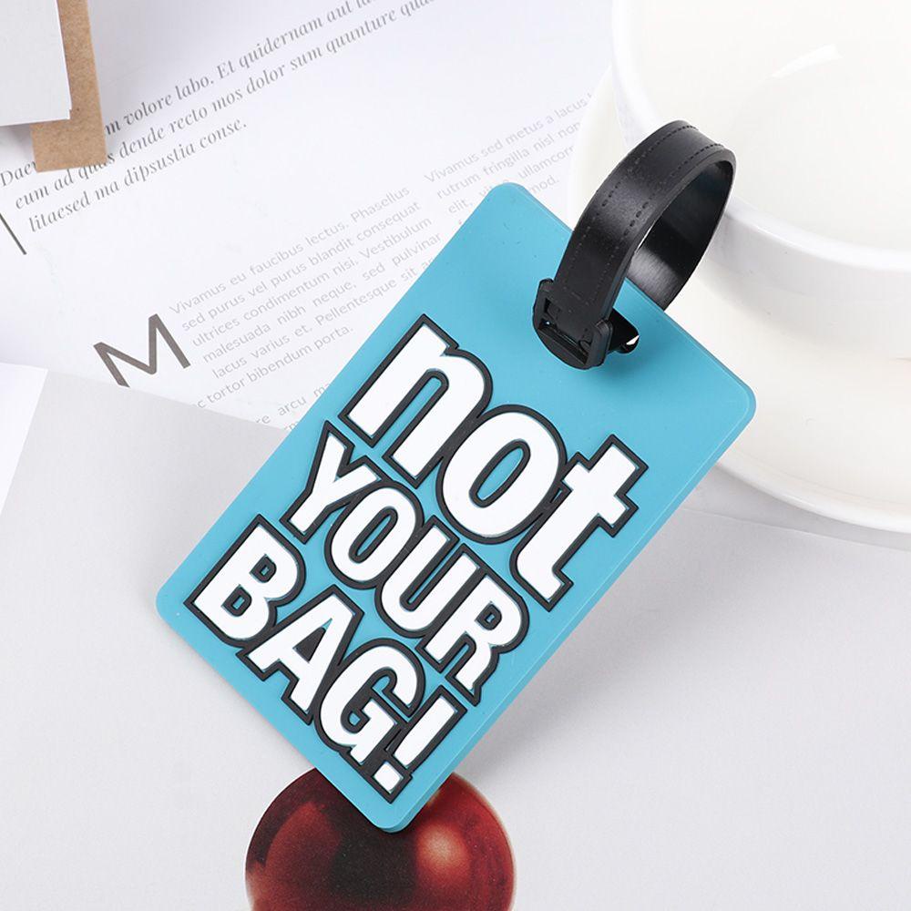 Thẻ Gắn Hành Lý Bằng Nhựa PVC In Họa Tiết Hoạt Hình Dễ Thương