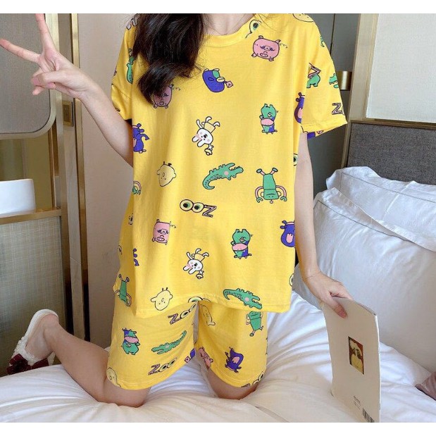 [Mã WA1606 giảm 15% đơn 99k] PVN13245 Bộ đồ ngủ nữ zoo mùa hè T2 SW | BigBuy360 - bigbuy360.vn