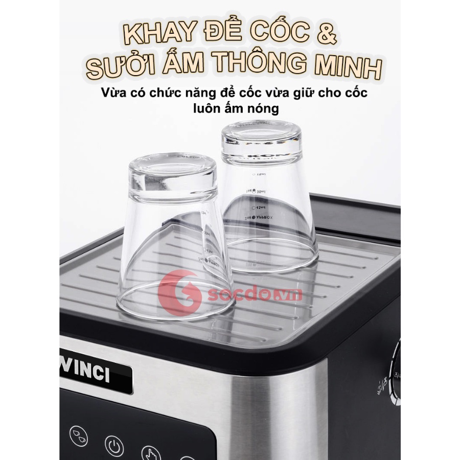 Máy pha cà phê, máy pha cafe tự động, Công nghệ cao cấp từ Ý, Thời gian pha 15-25 giây !