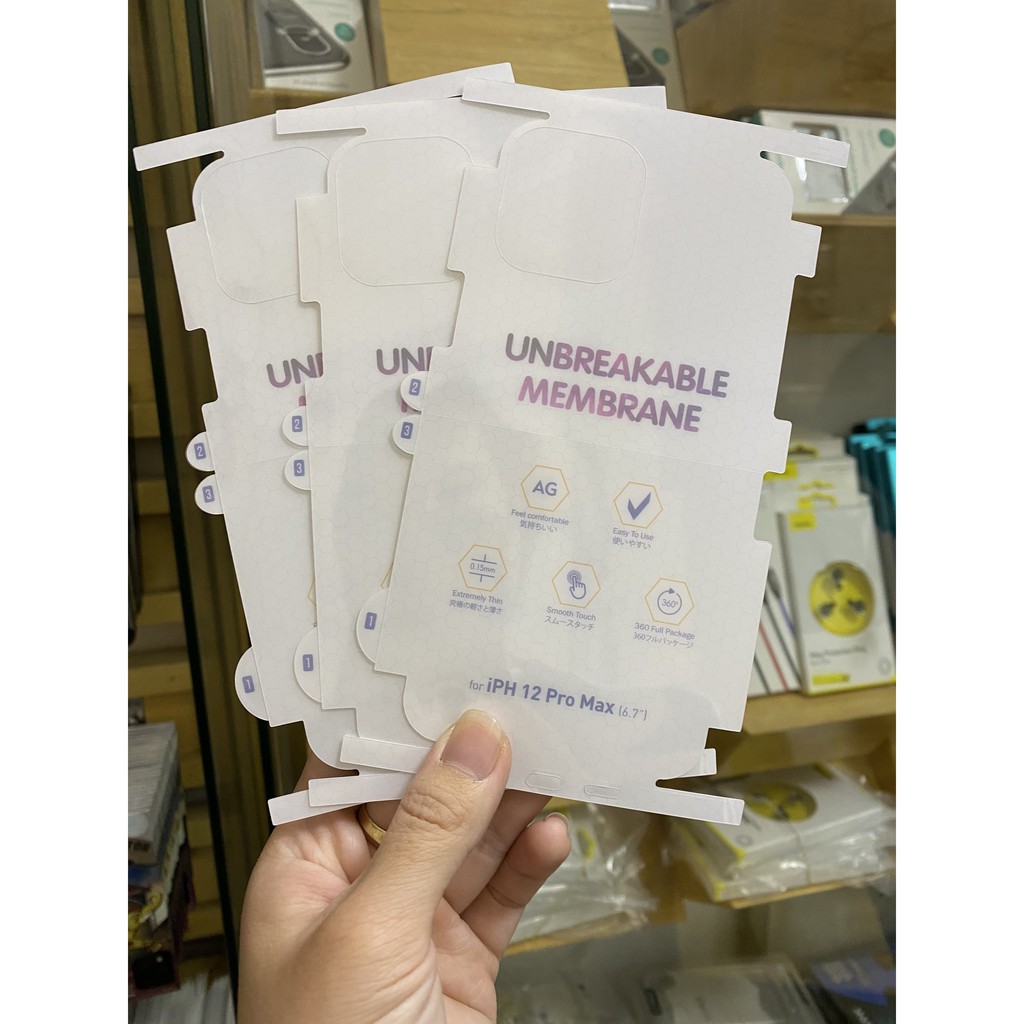 Miếng dán bảo vệ lưng chất liệu ppf nhám chống vân tay cực đẹp cho iphone 12/12 Pro/12 Promax | BigBuy360 - bigbuy360.vn