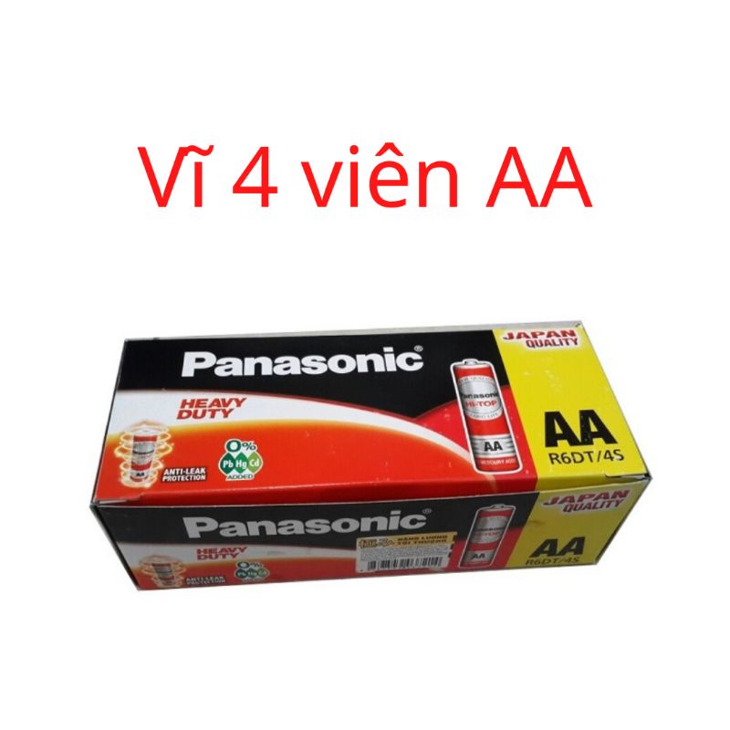 Vĩ 4 viên Panasonic size AA - 1,5V