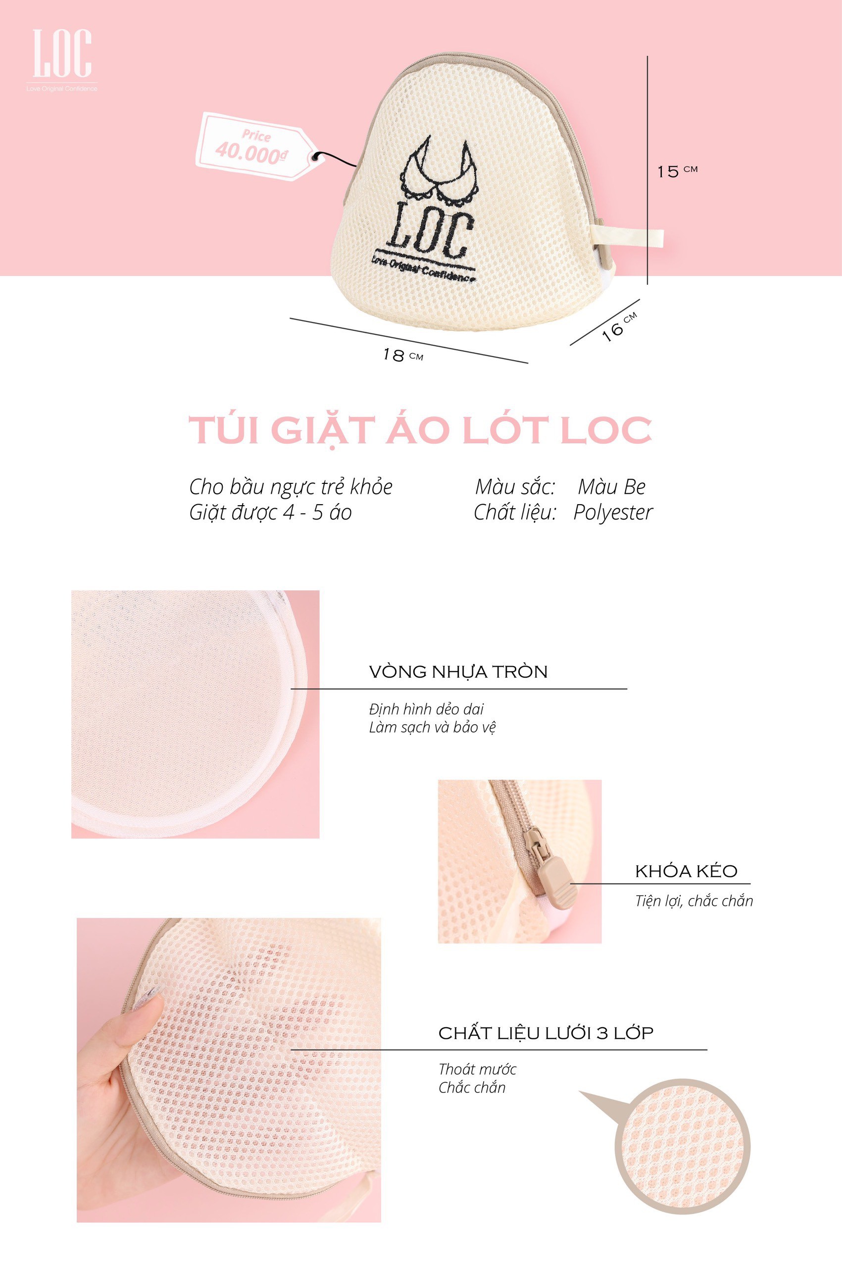 Túi Giặt Áo Lót | BigBuy360 - bigbuy360.vn