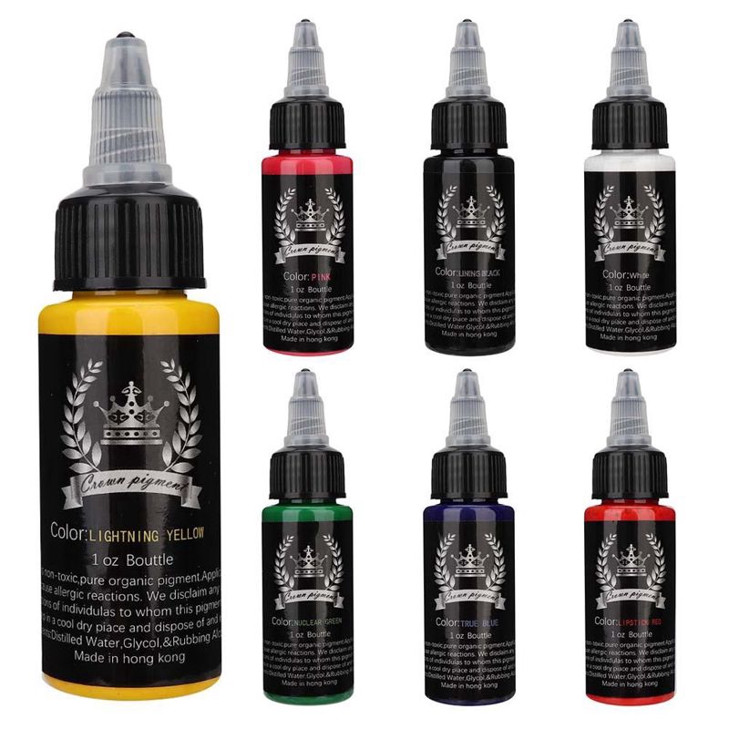 Mực Xăm Bán Vĩnh Viễn Chuyên Nghiệp Lâu Trôi 30ml