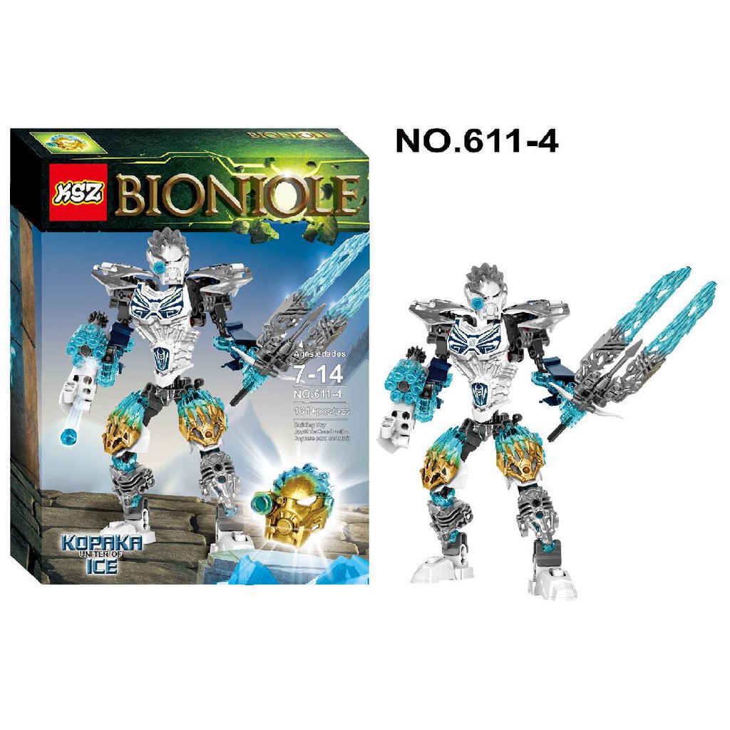 Bộ Xếp Hình Bionicle KSZ 611-1 KSZ 611-2 KSZ 611-3 KSZ 611-4 Lắp Ráp Chiến Binh Onua Chiến Binh Tahu