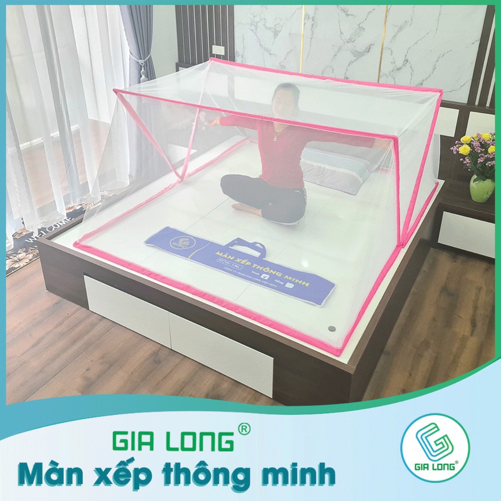 Màn xếp thông minh cao cấp Gia Long-Hàng Chính Hãng