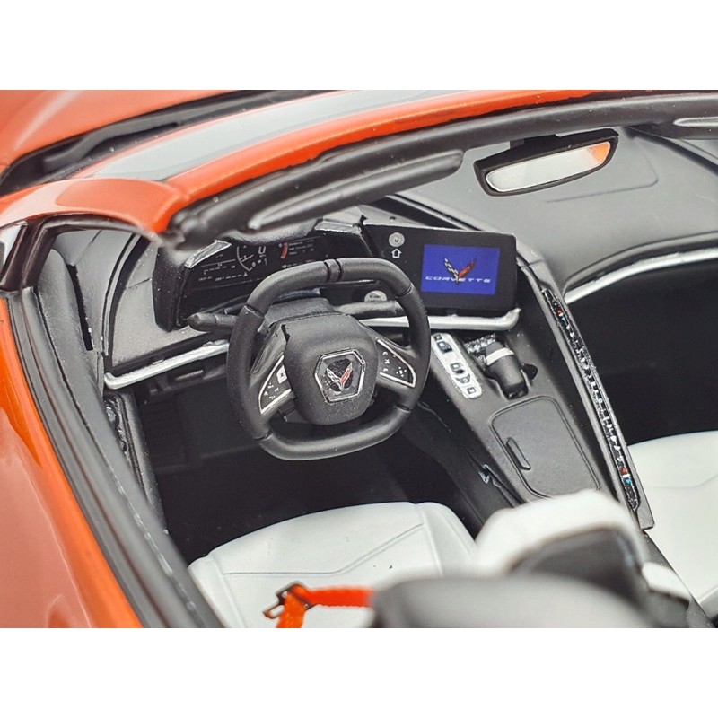 Xe Mô Hình Chevrolet Corvette C8 Cabriolet Tỉ lệ 1:18 Hãng sản xuất GTSpirit ( Đỏ Mui Trần )