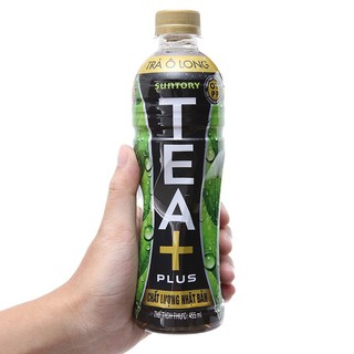 Thùng 24 chai trà ô long Tea Plus 455ml