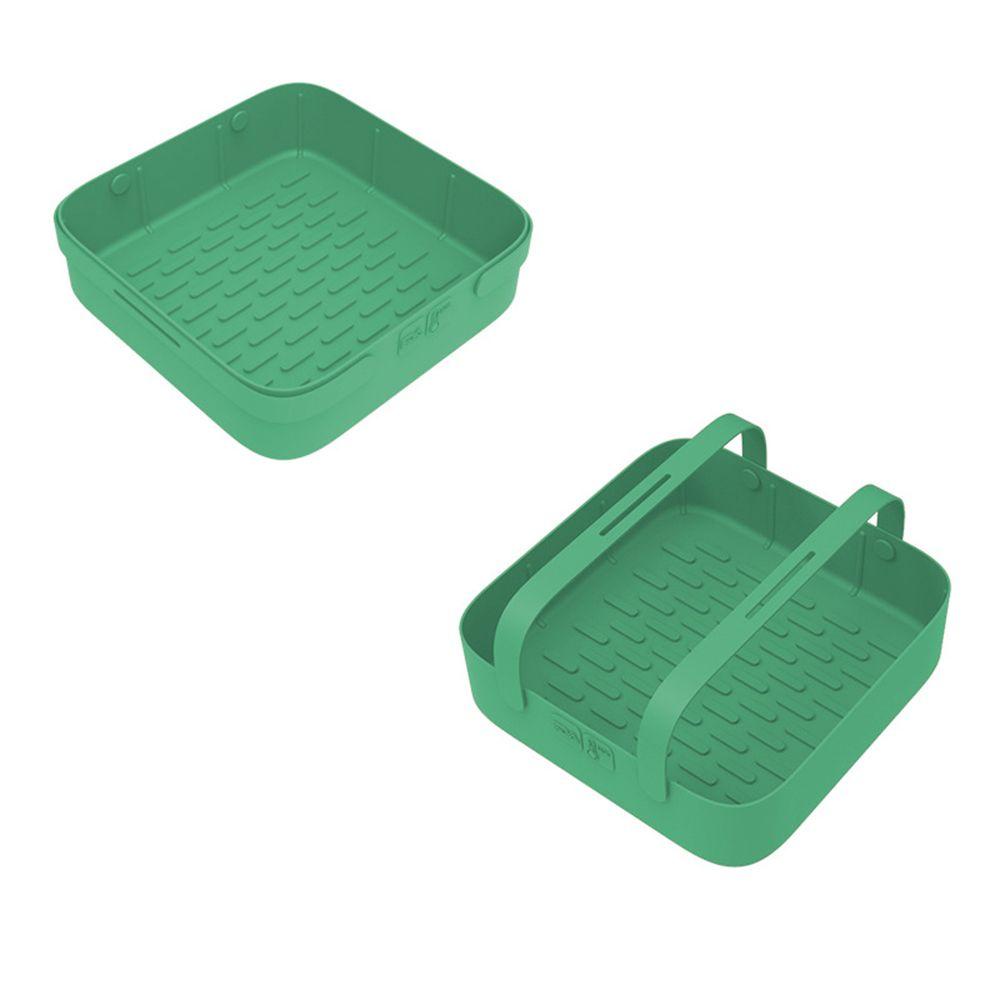 Rổ Nướng Bánh Pizza Hình Vuông Bằng Silicone Tái Sử Dụng Được