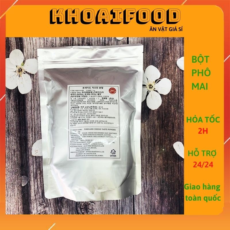 BỘT PHÔ MAI 1KG NHAP KHẨU HÀN QUỐC GIÚP TĂNG VỊ CHO ĐỒ CHIÊN, CHỐNG NGẤY, GIÁ TỐT