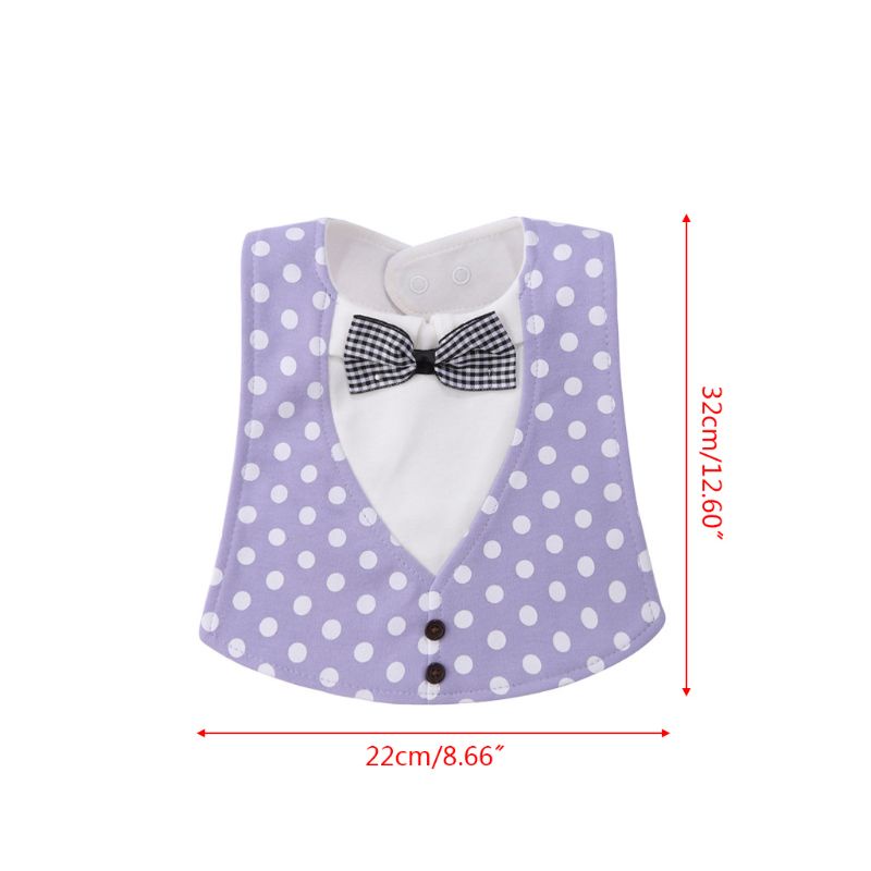 Yếm Cotton Bốn Lớp Họa Tiết Chấm Bi Phong Cách Boho Cho Bé Sơ Sinh