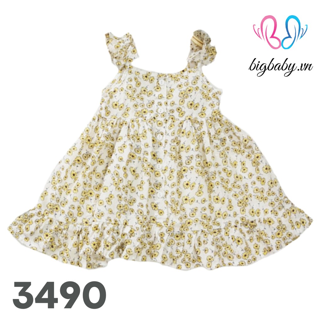 Đầm Bé Gái Oliriver Hai Dây Cho Bé Từ 11-33KG