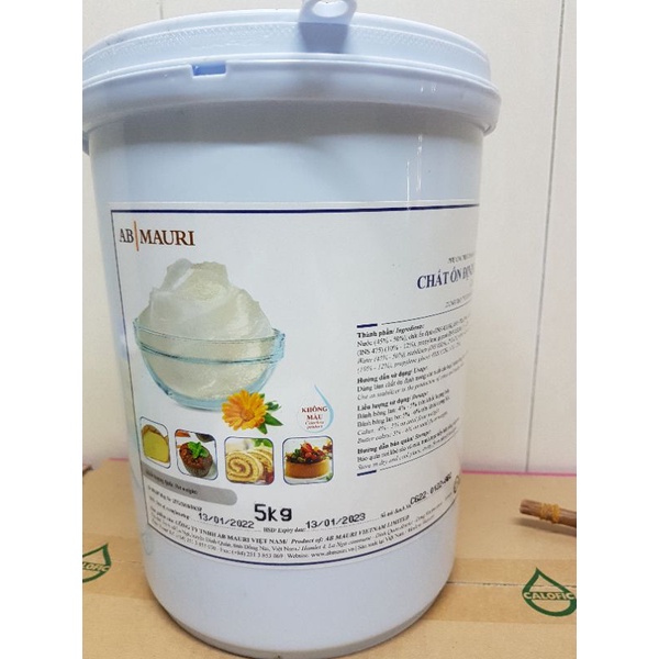 Chất ổn định làm bánh Mauri   xô 5kg  vàng - trắng