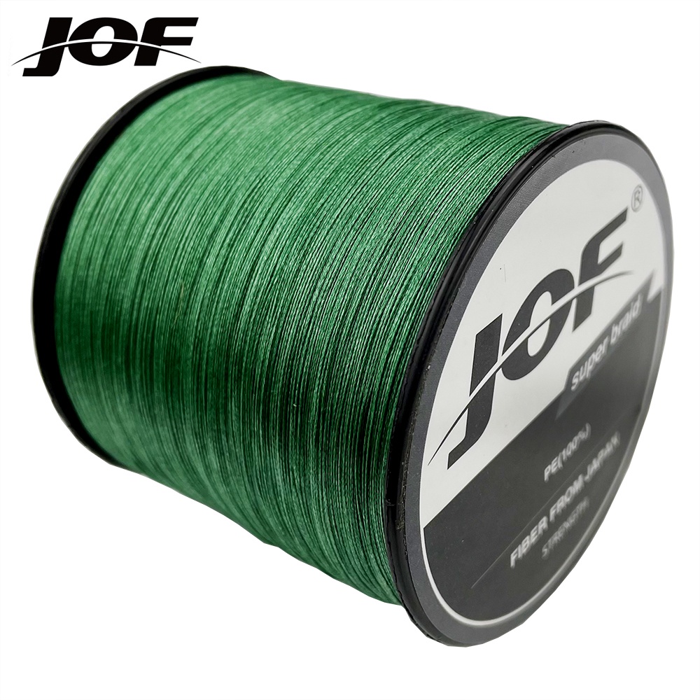 Mới Cuộn Dây Câu Cá Bện 12 Sợi JOF 300M Chất Liệu Nylon Nhiều Màu