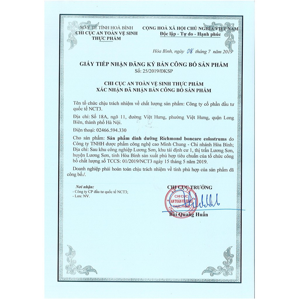 Sữa Non Richmond Boncare COLOSTRUM (450g) ( Hàng chính hãng công ty NCT3 ) #6