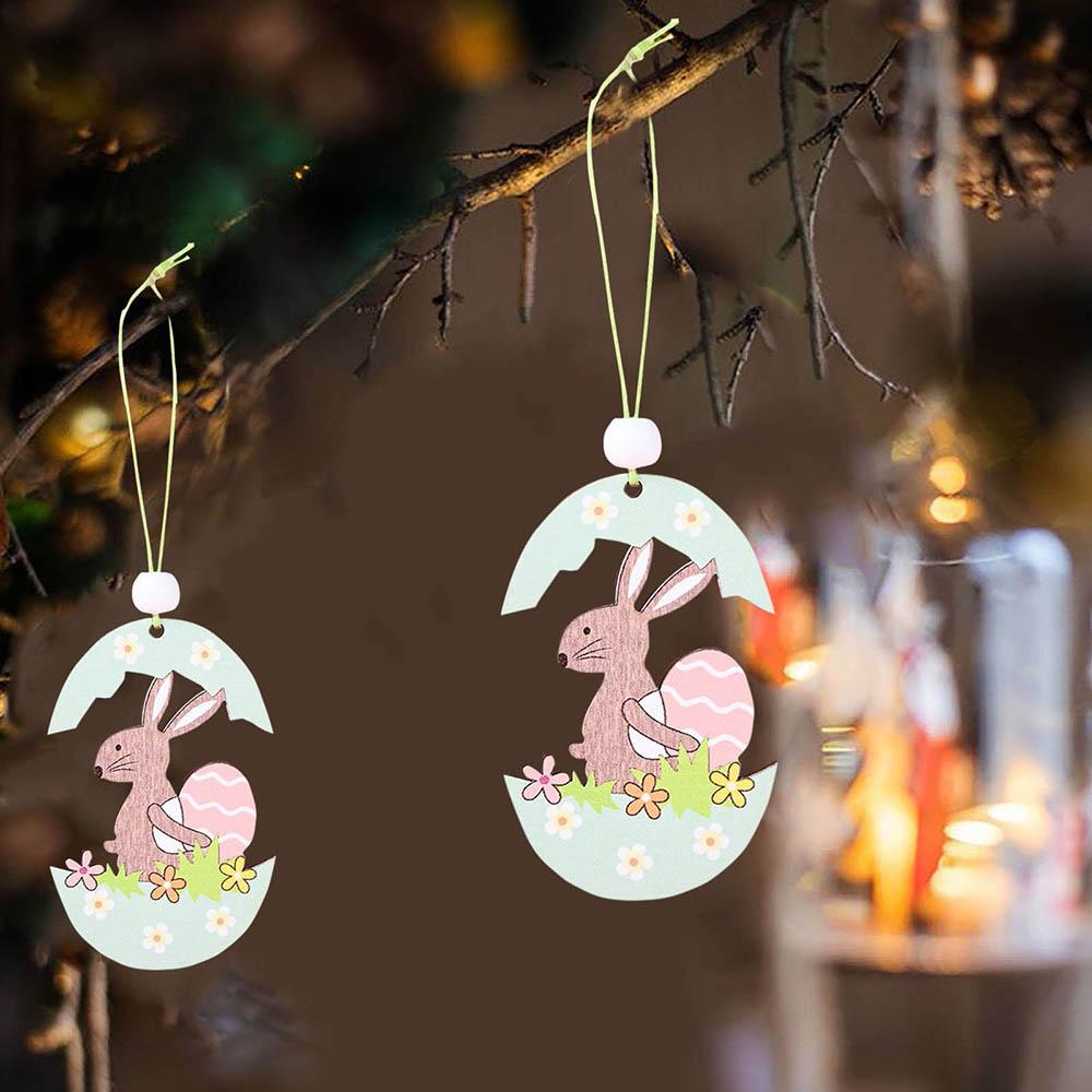 GOGOUP Phụ Kiện Treo Trang Trí Hình Thỏ Phục Sinh DIY