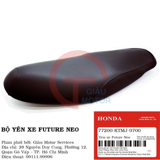 Bộ yên xe Future Neo 2007-2008 xăng cơ chính hãng Honda
