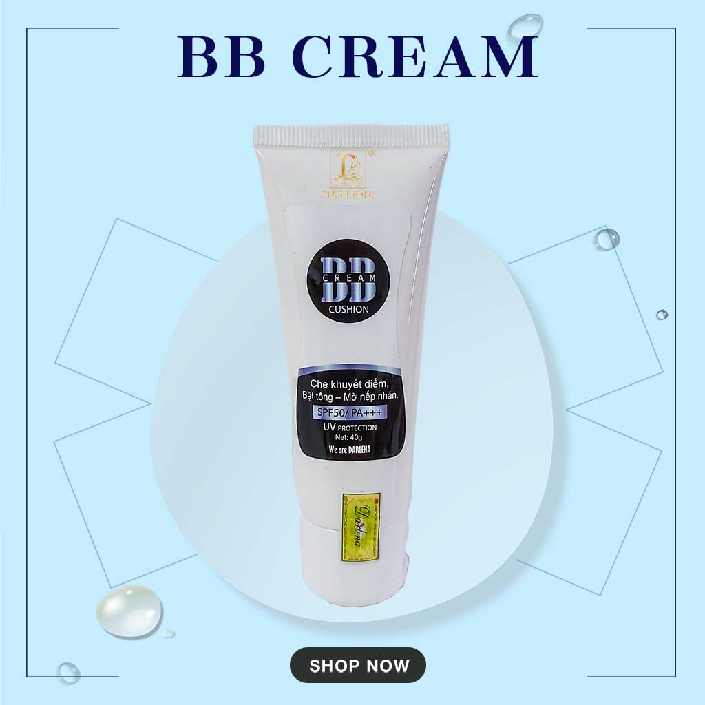 Kem nền che khuyết điểm trang điểm chống nắng BB Cream DARLENA SPF50/PA+++ 40g