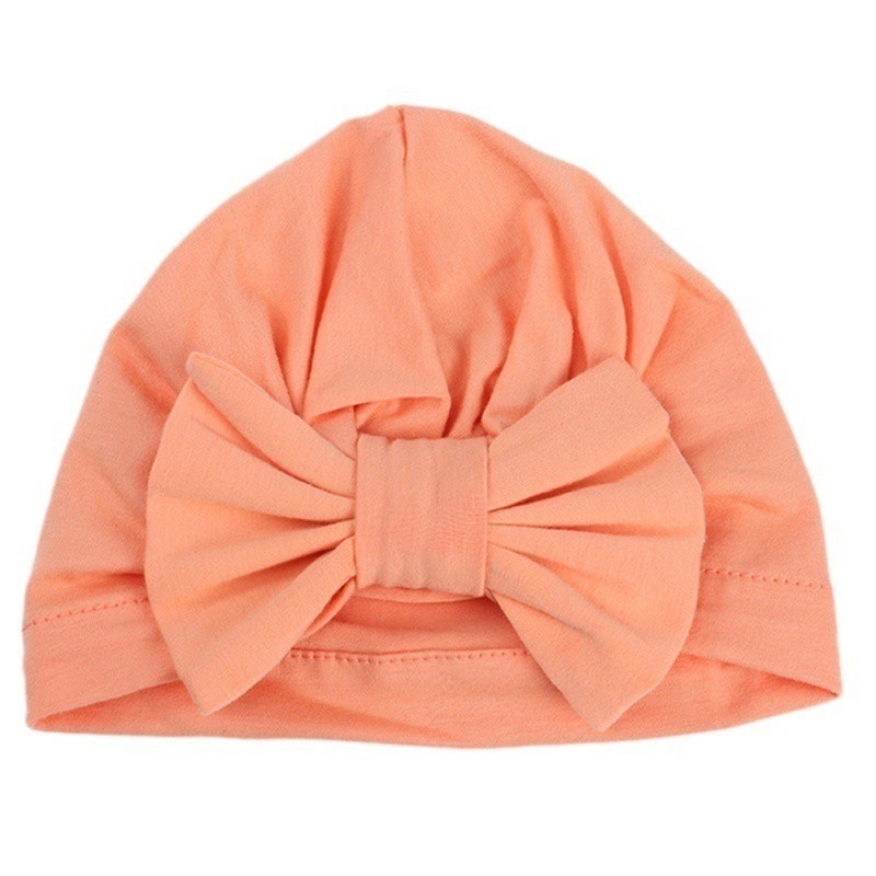 Mũ beanie cotton mềm mại hình nơ cỡ lớn sành điệu dành cho bé gái