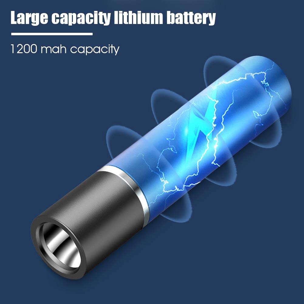 USB có thể sạc lại Mini LED Đèn pin không thấm nước Torch Torch telescopic Zoomable Portable Torch