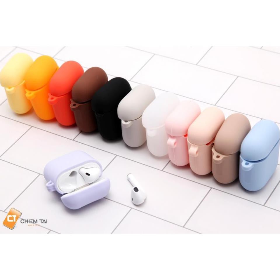 Case Airpods 2, Ốp Bảo Vệ Airpods 2(AirPod1), Chất Liệu Silicol Đựng Tai Nghe Không Dây i11 i12 i18 ... Tặng Kèm Móc Đeo