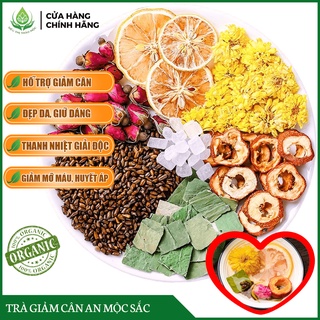 CHÍNH HÃNG Trà Giảm Cân Thảo Mộc Ngọc Nữ An Mộc Trà Giảm Mỡ Bụng Giảm Béo