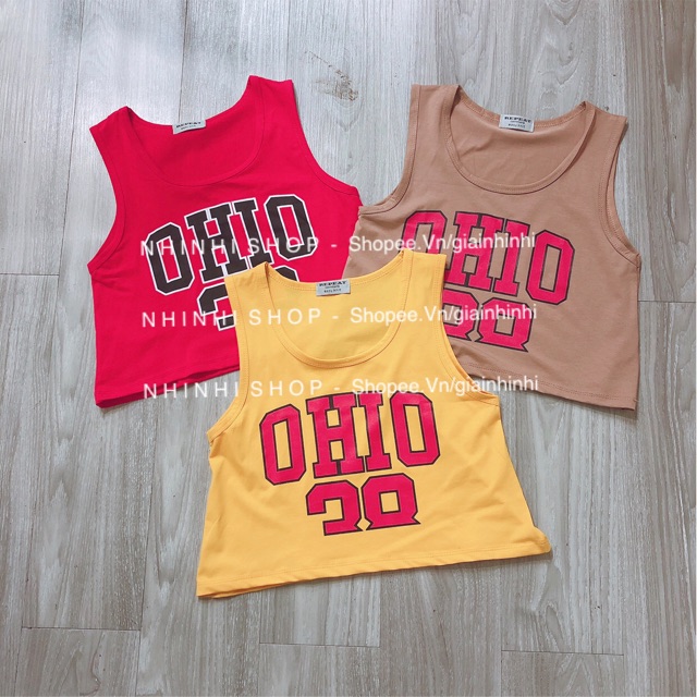Áo phông, áo thun croptop ba lỗ ohio