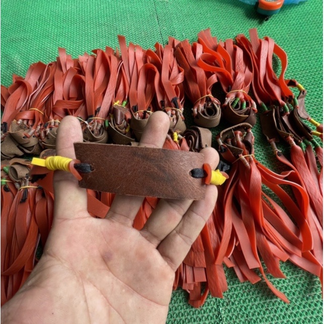 Dây ná cao su dây bắn sỏi đá dài 25cm dầy 2mm cột da cao cấp