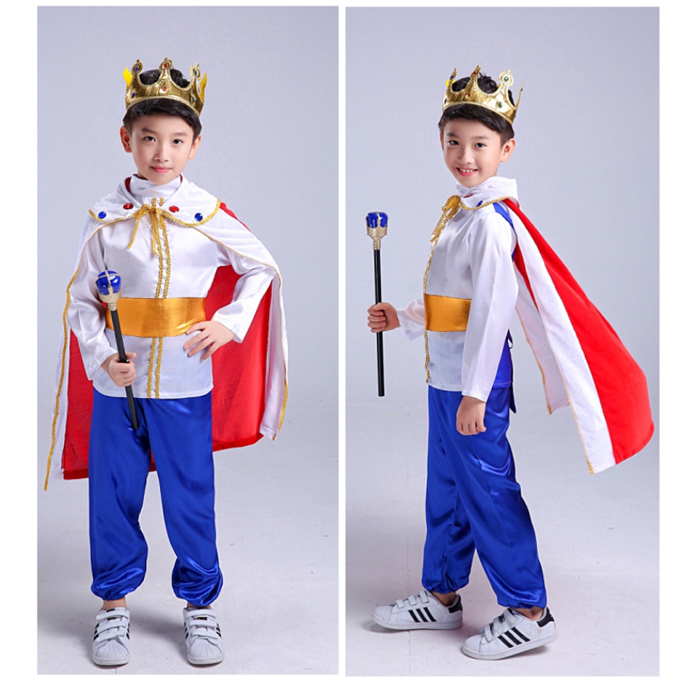 Bộ Trang Phục Hóa Trang Hoàng Tử Cướp Biển 7 Món Cho Bé Trai 3-12 Tuổi