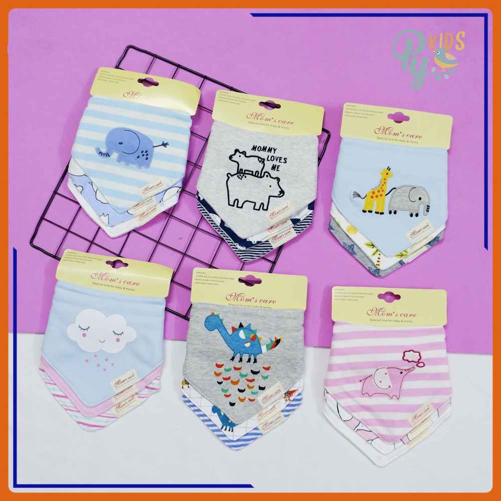 Set 3c yếm cotton cao cấp chính hãng dành cho bé từ 6 tháng - 3 tuổi