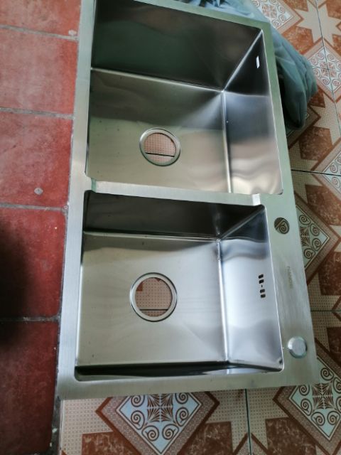 Chậu Rửa Bát Inox 304 Hai Hố Nanosi N-8245L