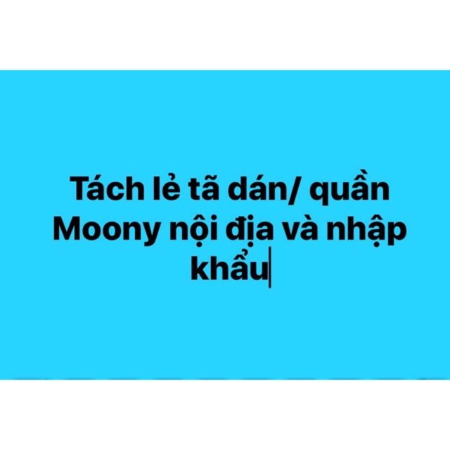 Tã quần/ dán Moony nội địa Nhật và nhập khẩu- S5,M5...- bóc tách lẻ